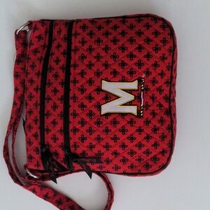 Vera Bradley Collegiate Triple Zip Hipster Crossbody Bag